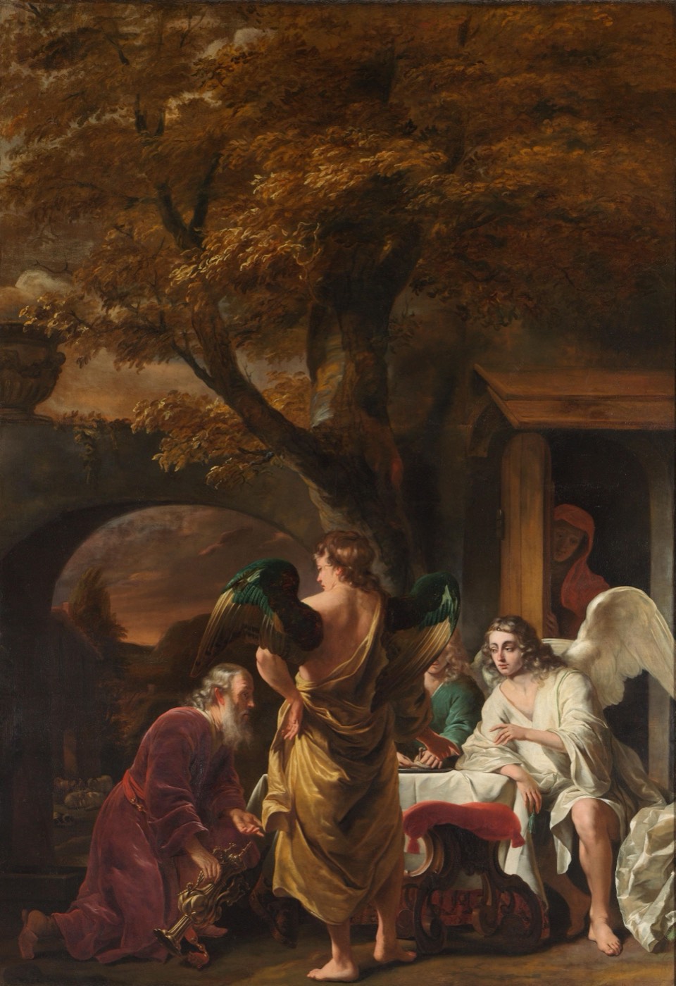 Abraham Entertaining the Three Angels, Ferdinand Bol