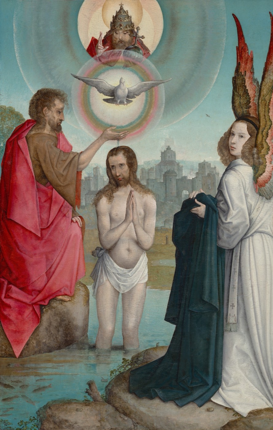 The Baptism of Christ, Juan de Flandes