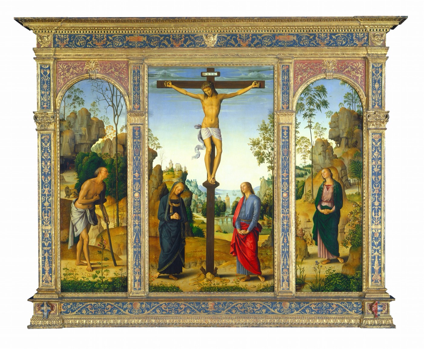 The Crucifixion with the Virgin, Saint John, Saint Jerome, and Saint Mary Magdalene, Perugino