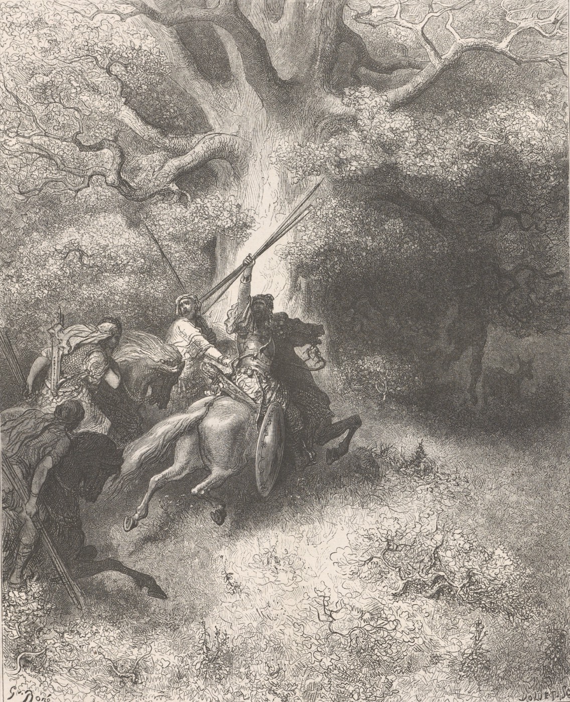 La morte di Absalom, Gustave Doré