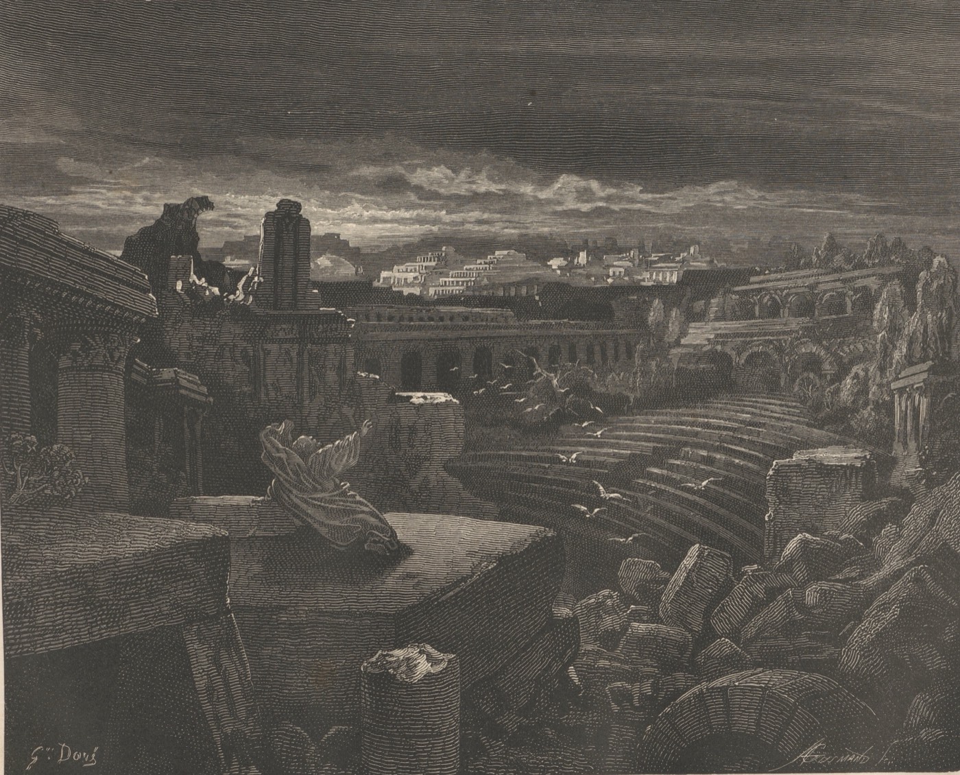 La visione di Isaia della distruzione di Babilonia, Gustave Doré