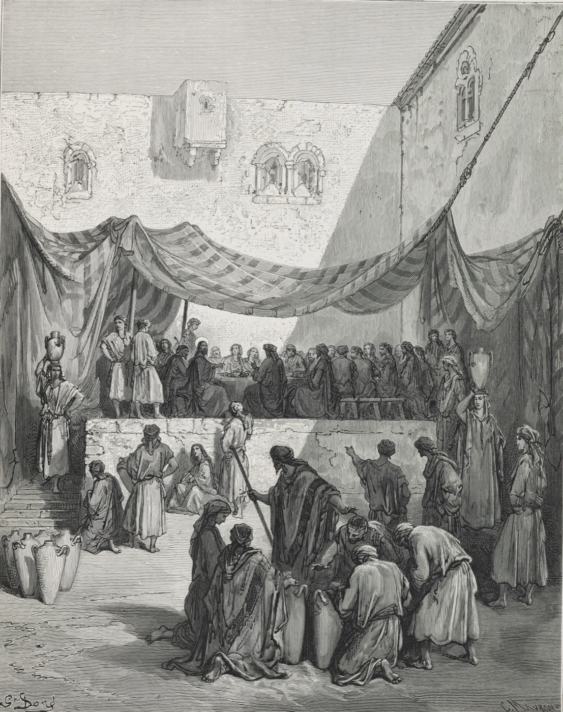 Le nozze di Cana, Gustave Doré
