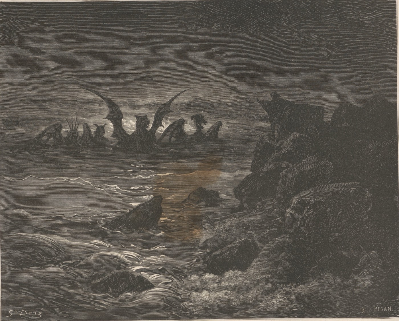 Danielovo viđenje četiriju nemani, Gustave Doré