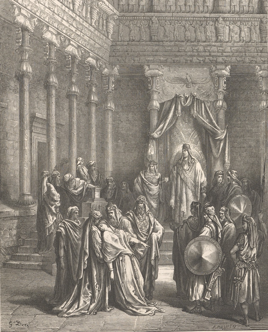 Ester před králem, Gustave Doré