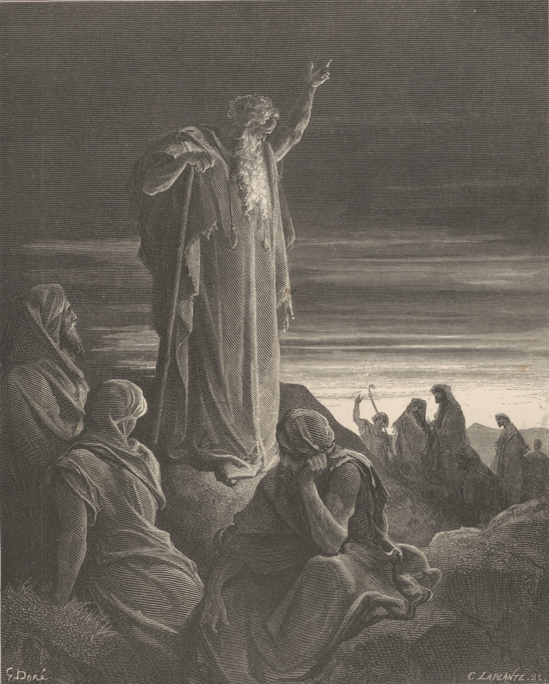 Iezechiel proorocind, Gustave Doré