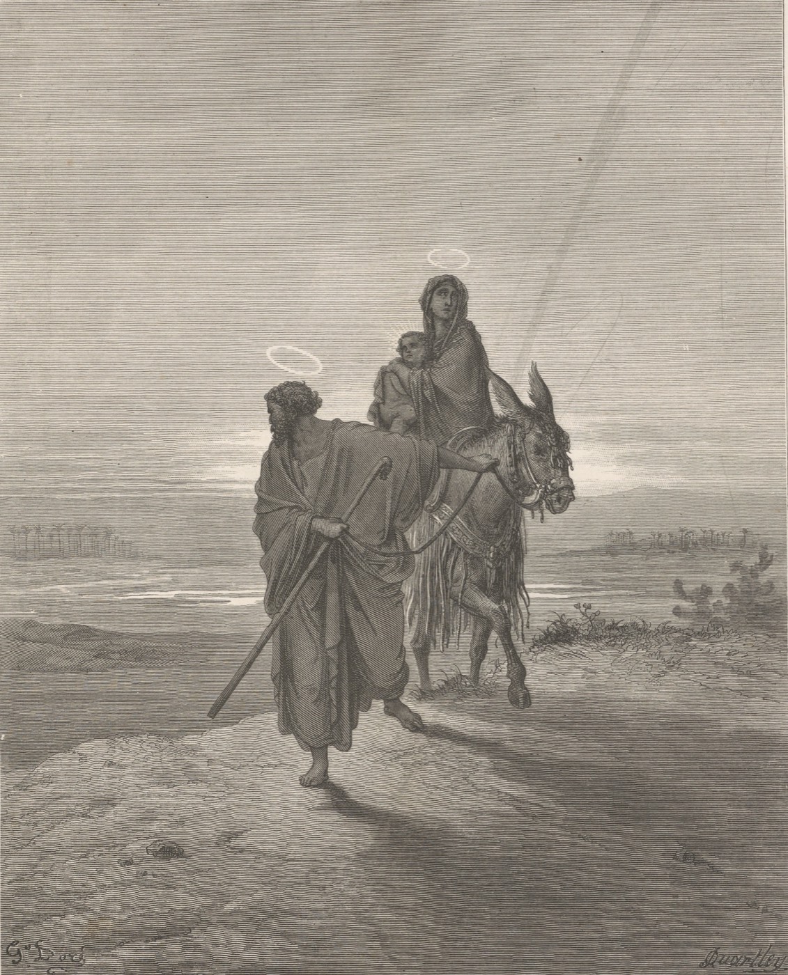 Útěk do Egypta, Gustave Doré