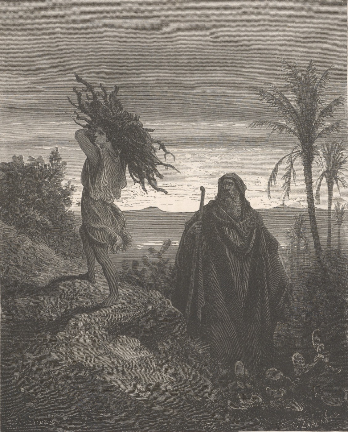 Ebraham na Aịzik Bu Nkụ, Gustave Doré