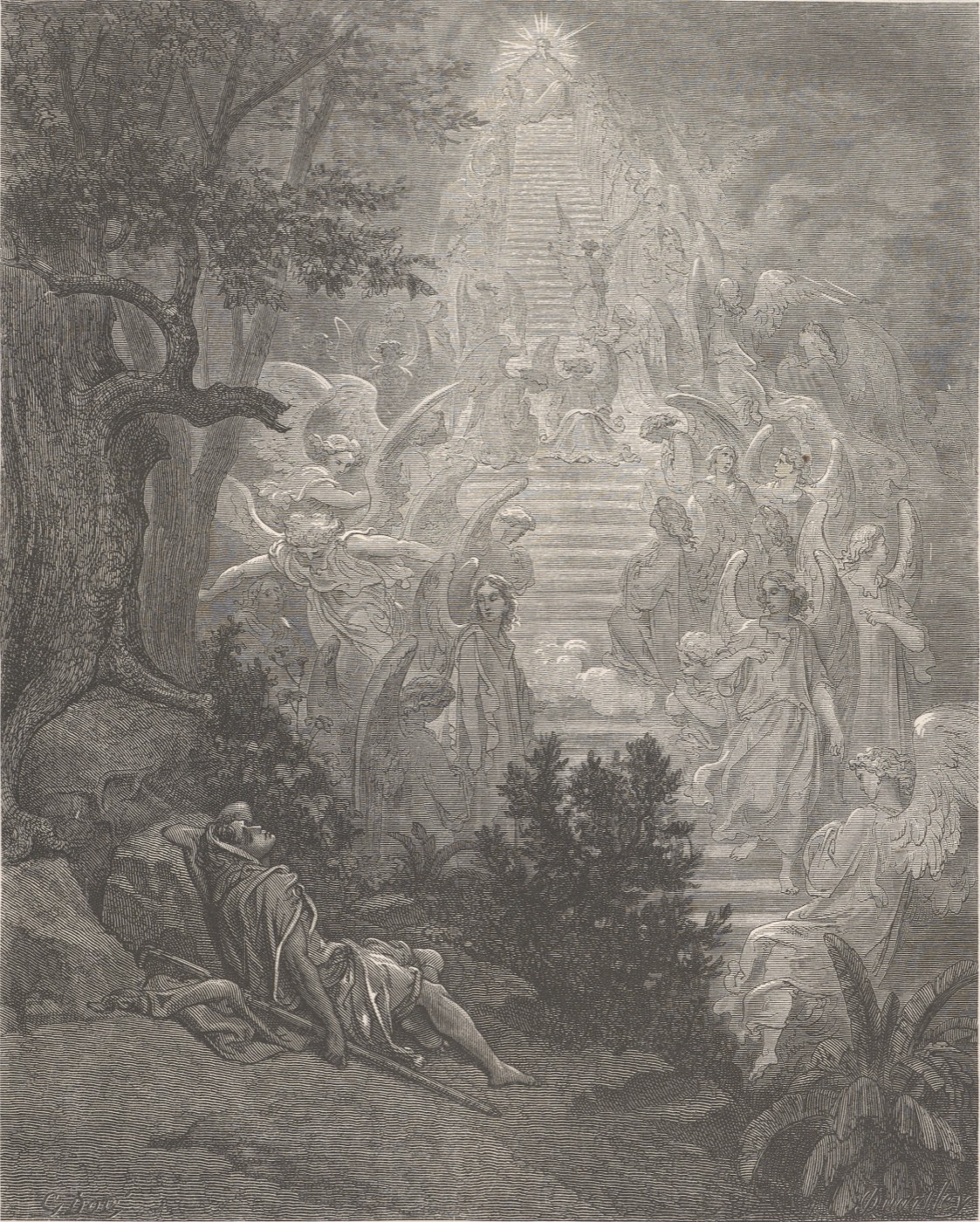 Jákobův sen, Gustave Doré