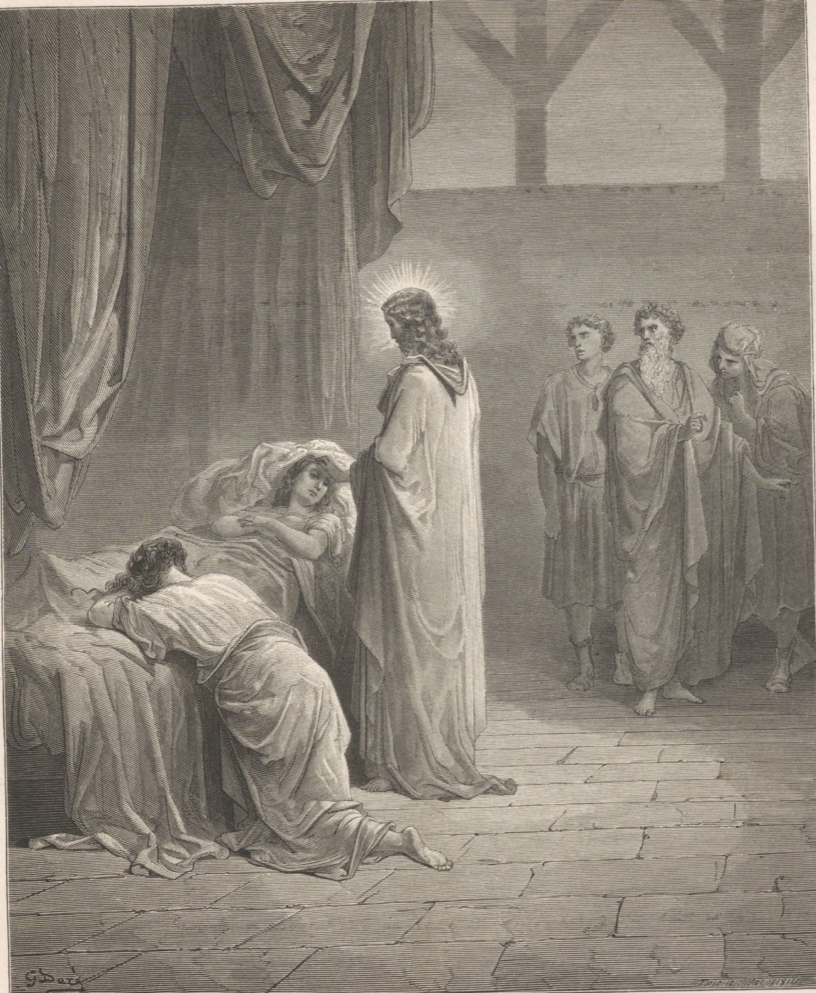 La résurrection de la fille de Jaïrus, Gustave Doré