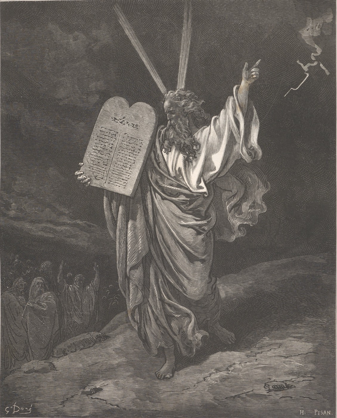 Mosis Si nʼUgwu Saịnaị Rịdata, Gustave Doré