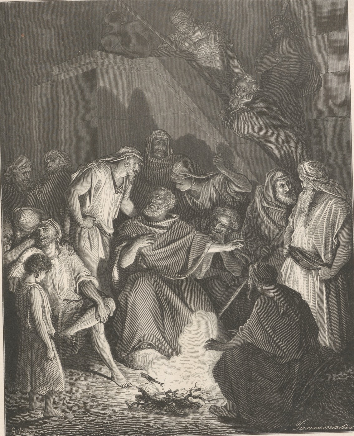 Petar se odriče Isusa, Gustave Doré