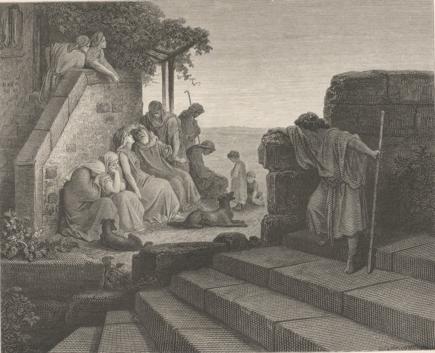 Návrat marnotratného syna, Gustave Doré