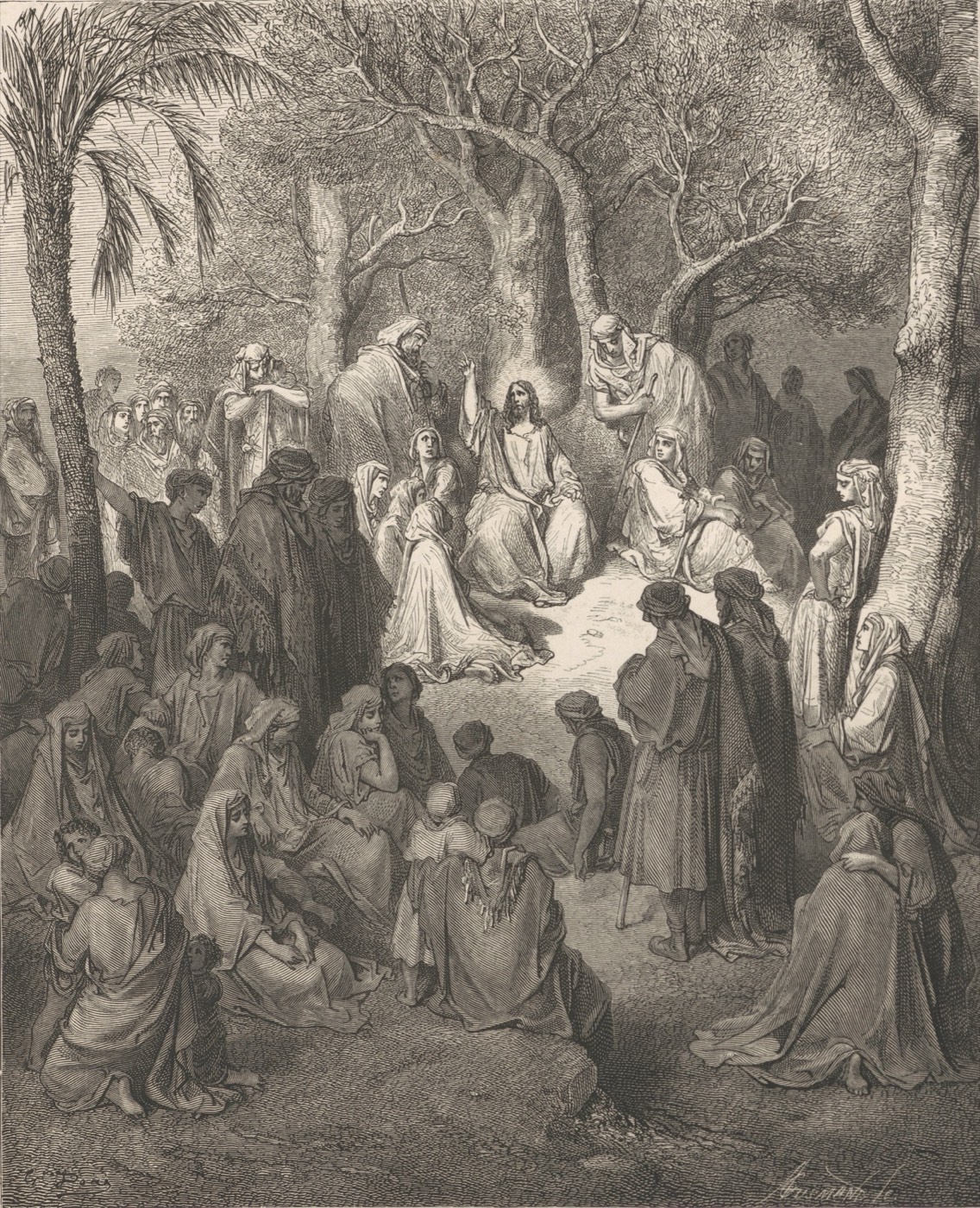 Kázání na hoře, Gustave Doré