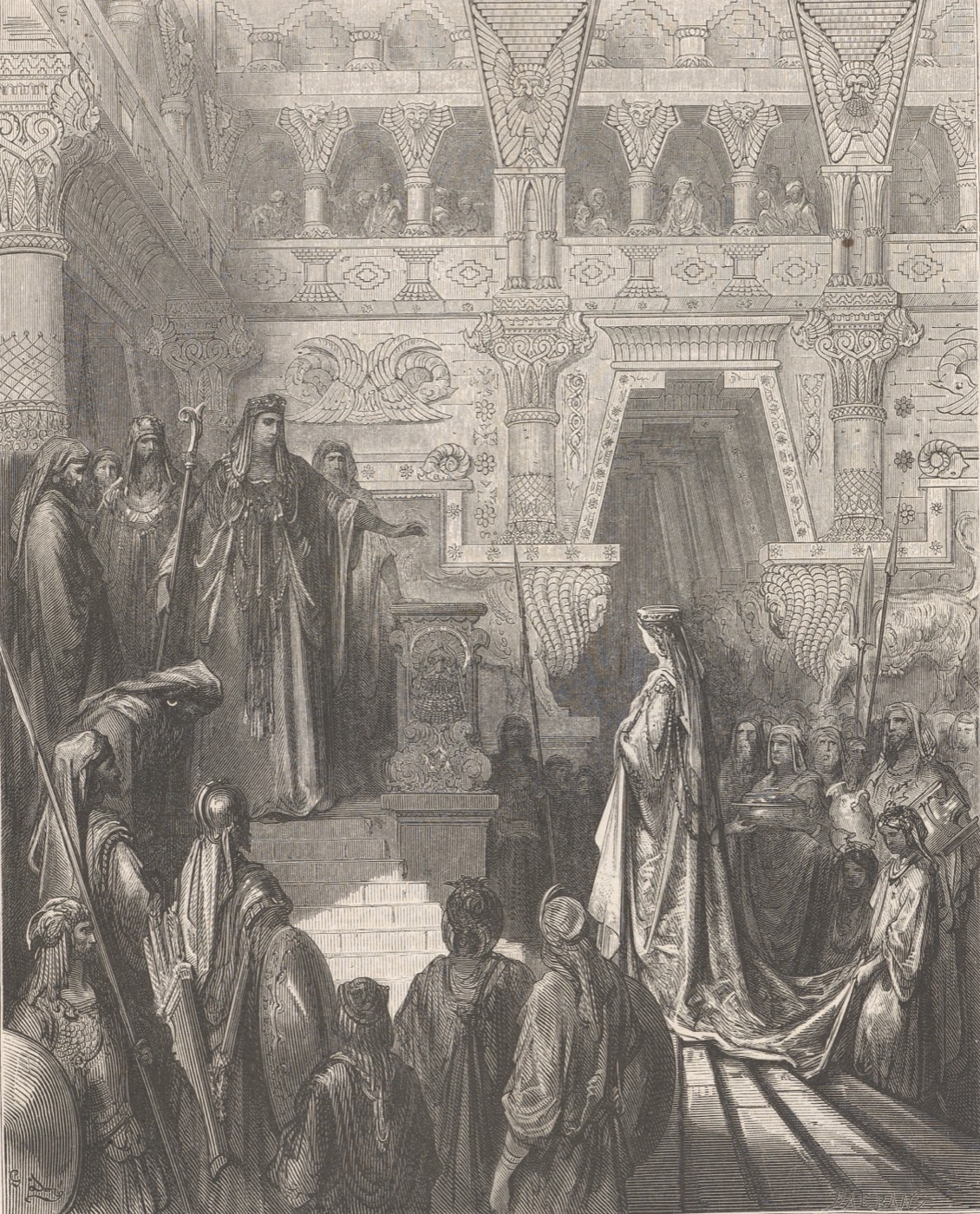 Salomone riceve la regina di Sceba, Gustave Doré