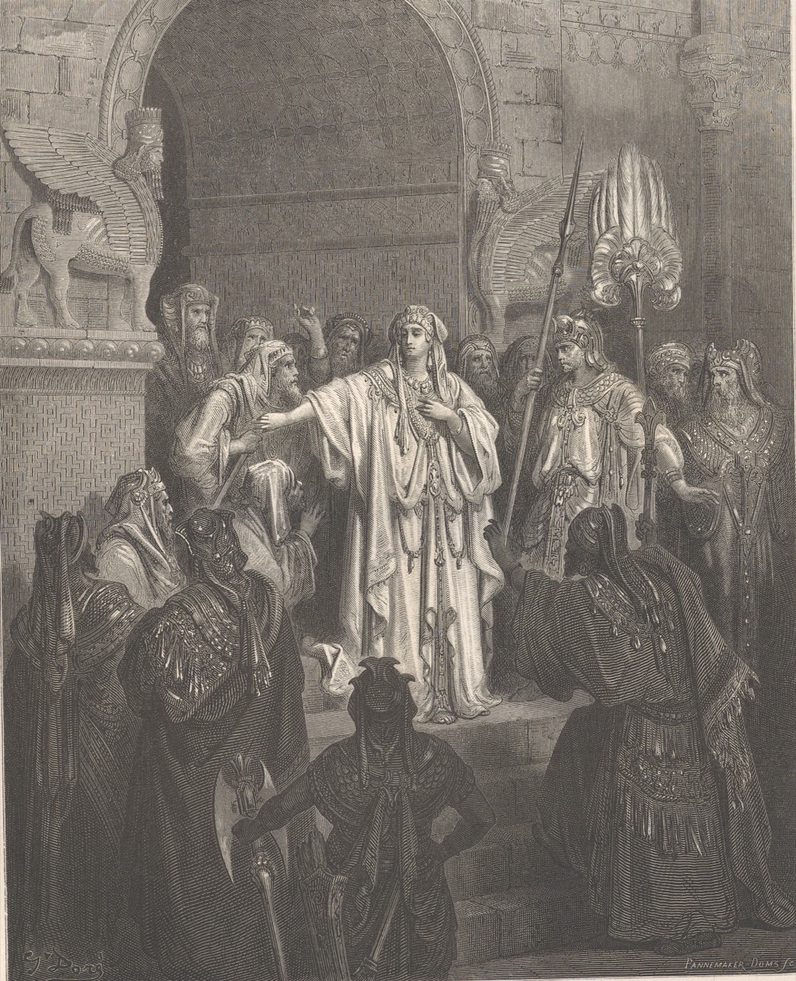 Sarauniya Bashti Ta Ƙi Umarnin Sarki, Gustave Doré