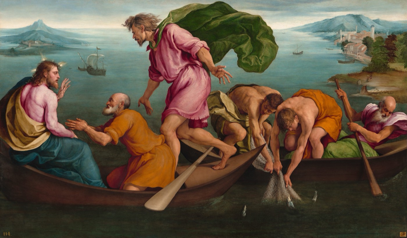 The Miraculous Draught of Fishes, Jacopo Bassano