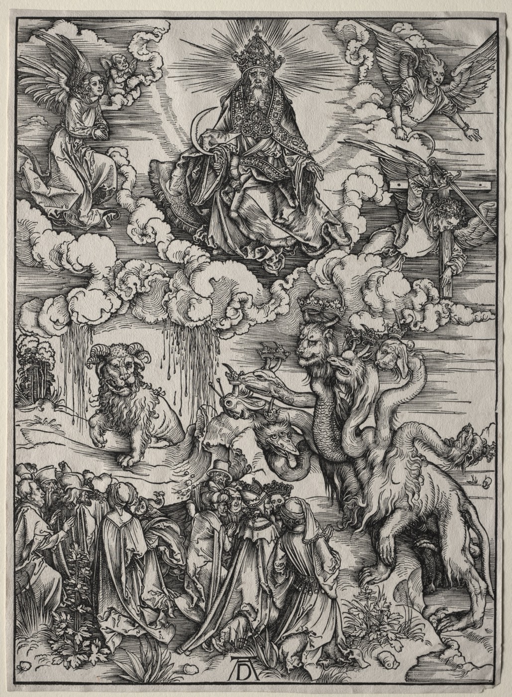 The Beast with Seven Heads and the Beast with Lamb’s Horns, Dürer