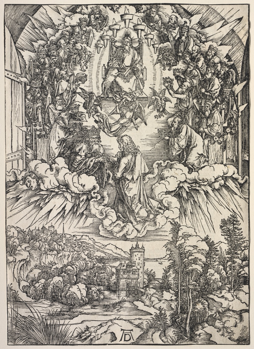 Revelation of St. John: St. John before the Throne, Dürer
