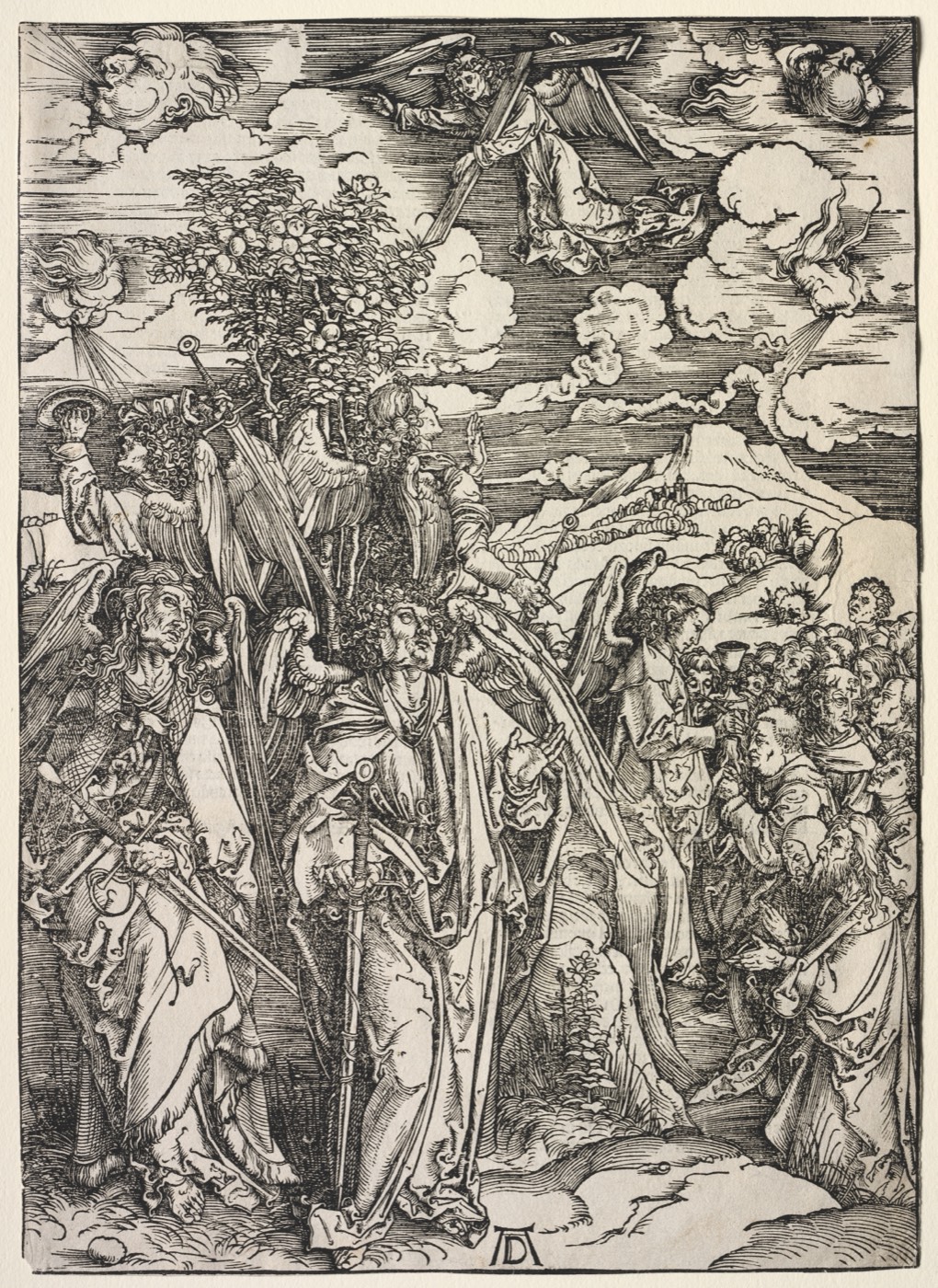 Revelation of St. John: Four Angels Holding up the Winds, Dürer