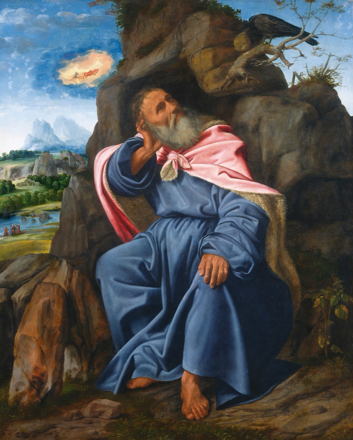 Elijah Fed by the Raven, Savoldo