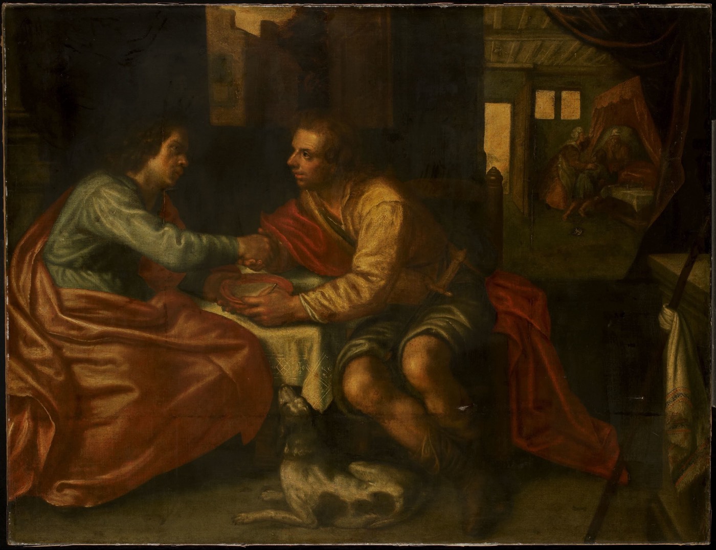 Esau Selling his Birthright, After Paulus Moreelse