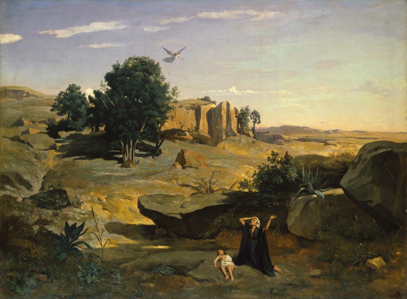Hagar in the Wilderness, Corot