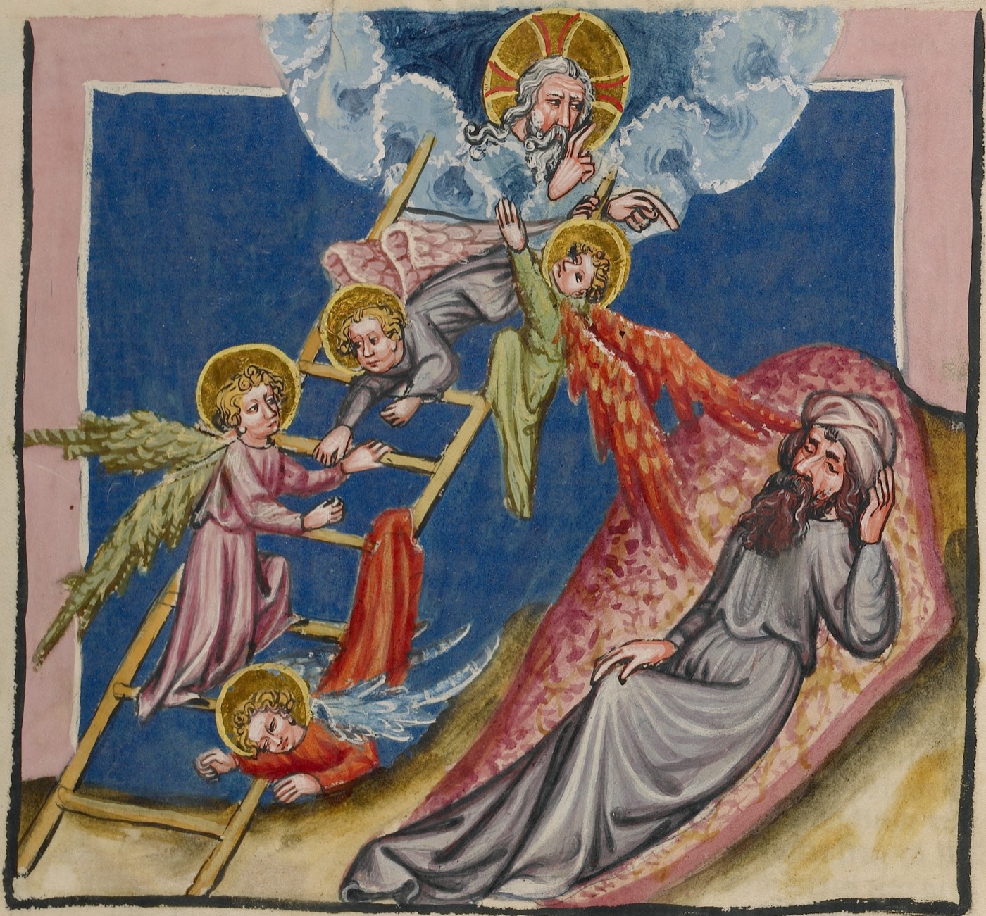 Jacob's Dream (Ms. 33, fol. 40, from the Weltchronik), Unknown painter, Regensburg