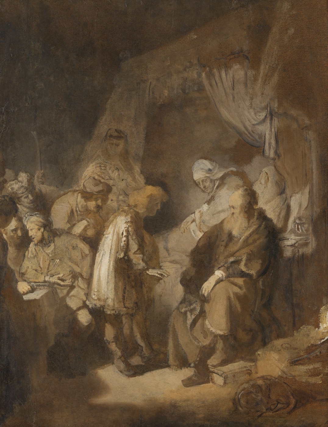 Joseph Telling his Dreams, Rembrandt