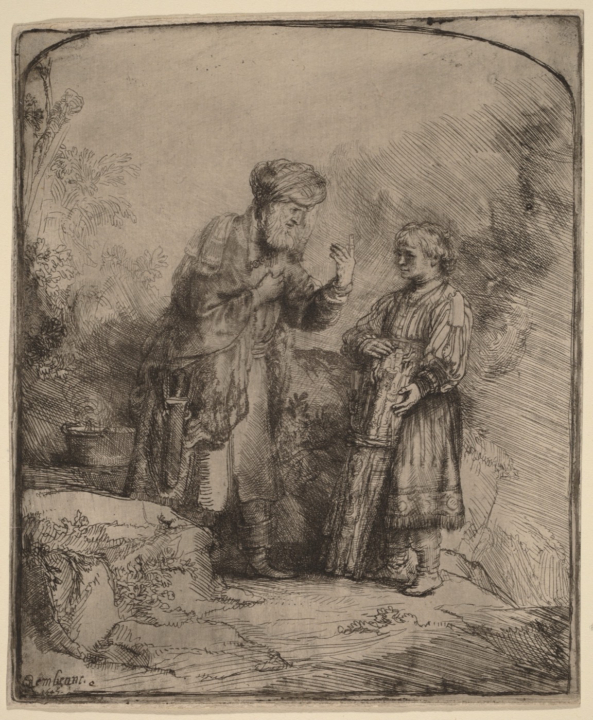Abraham and Isaac, Rembrandt