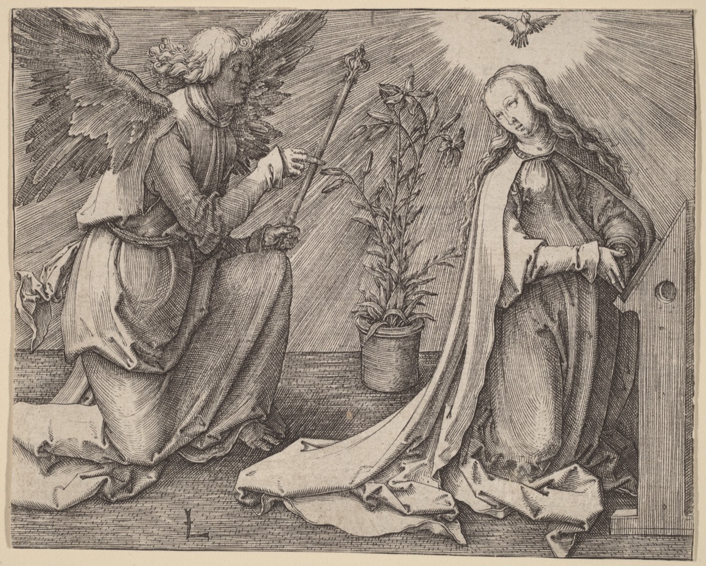 The Annunciation, Lucas van Leyden