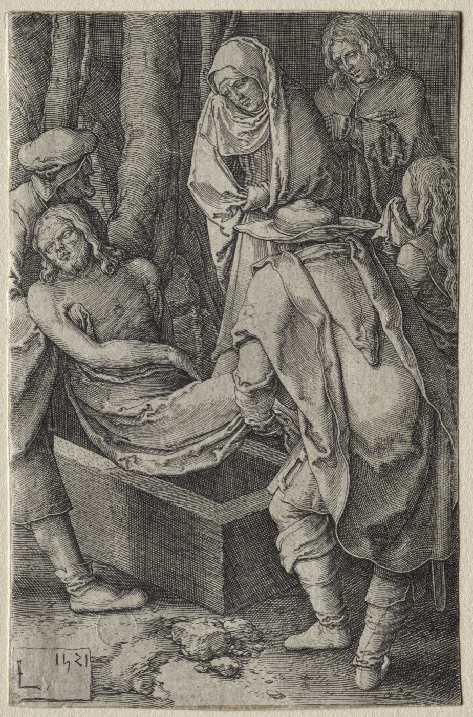The Passion: The Burial of Christ, Lucas van Leyden