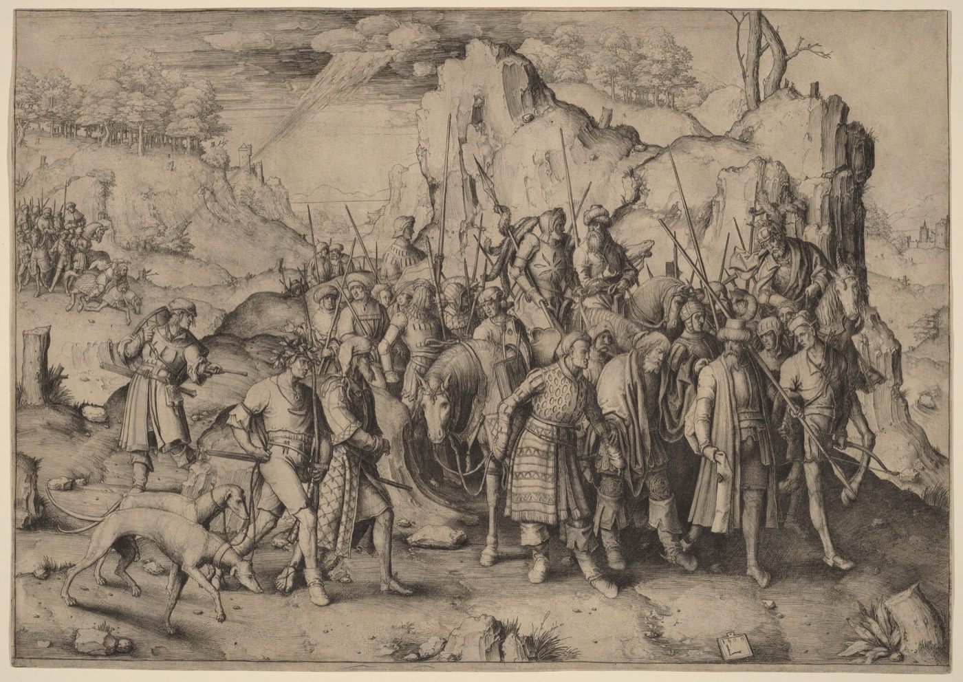 The Conversion of Saint Paul, Lucas van Leyden