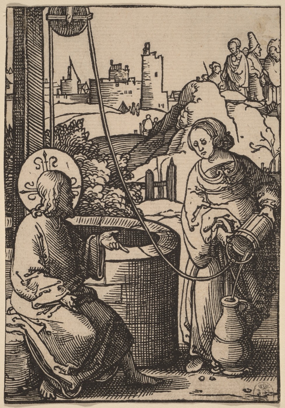 Christ and the Woman of Samaria, Lucas van Leyden