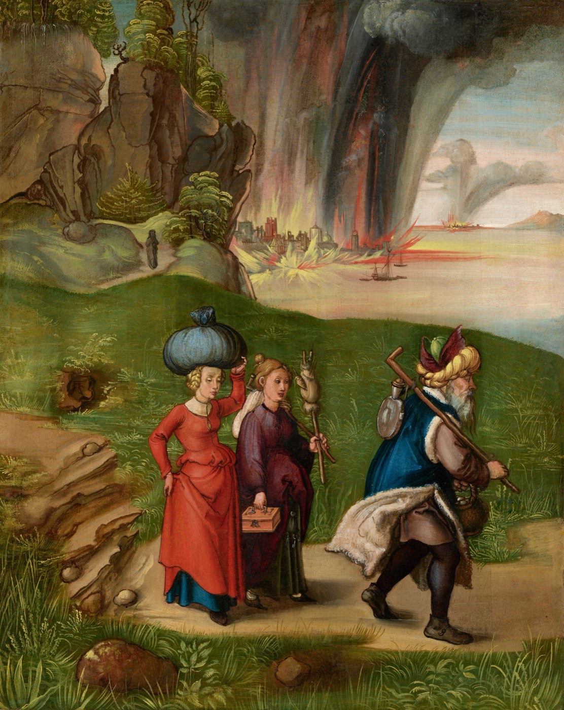 Lot and His Daughters [reverse], Albrecht Dürer