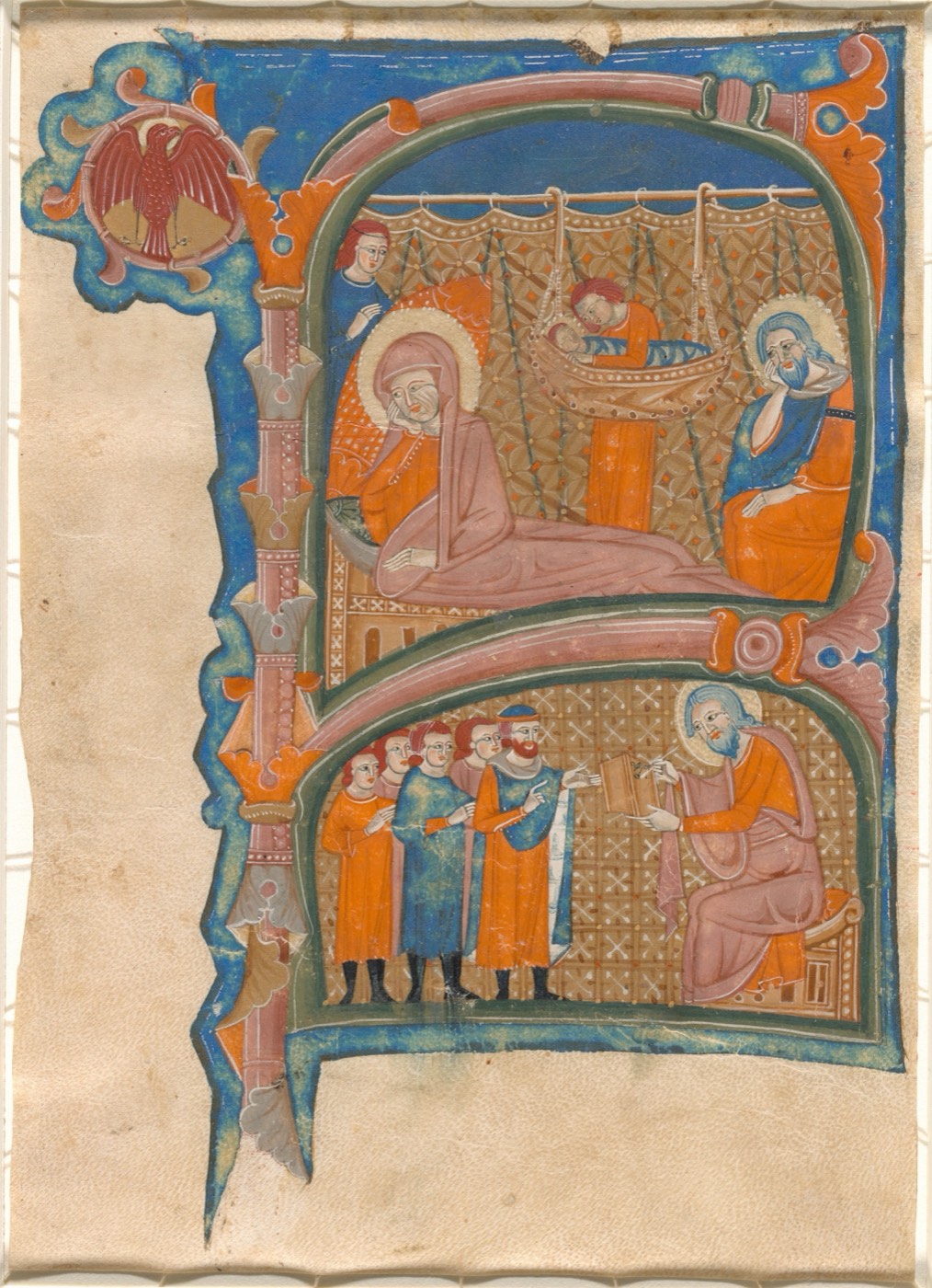 Birth and Naming of John the Baptist, Italian painter