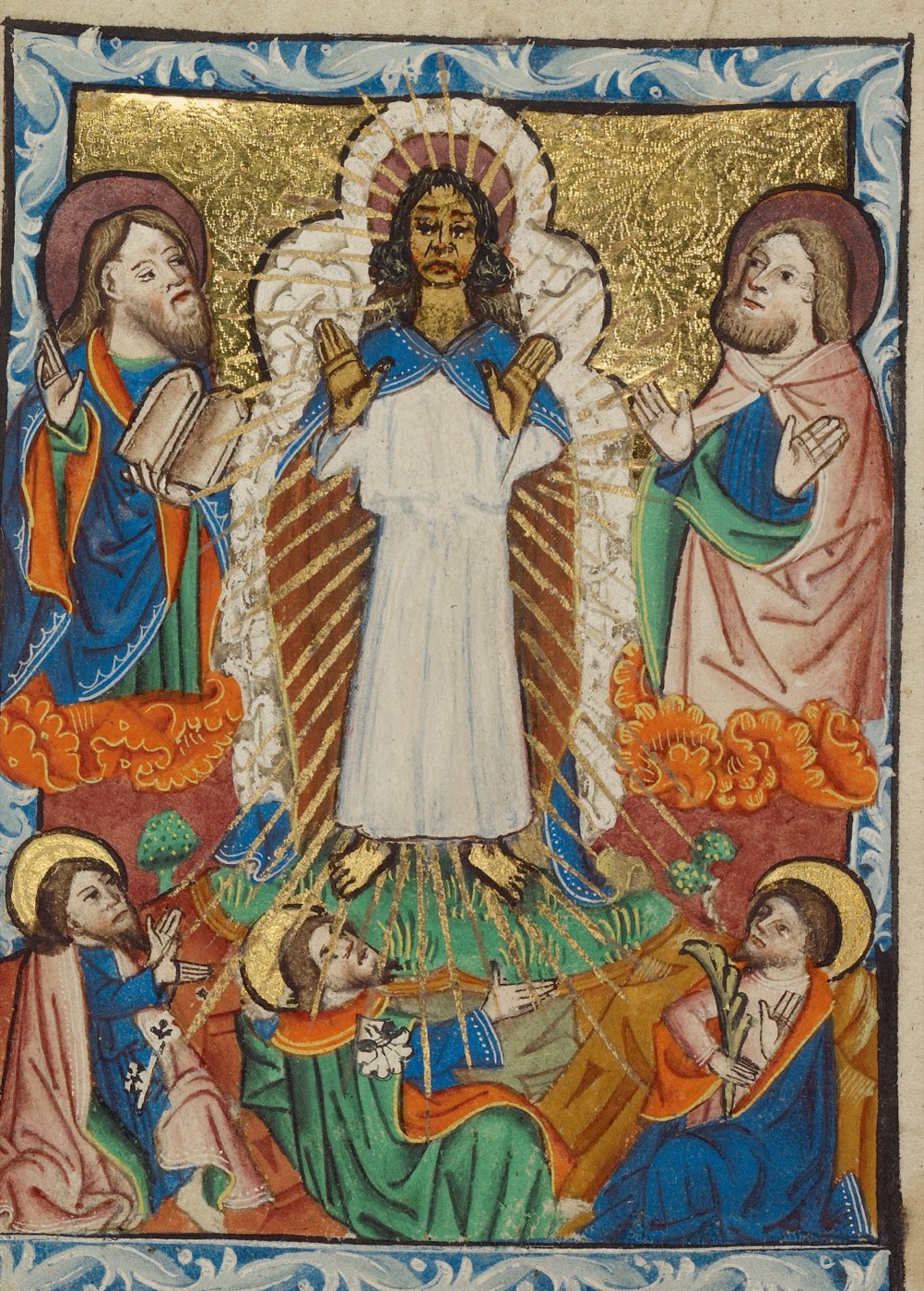 The Transfiguration (Ms. 101, fol. 55v, from the Illustrated Vita Christi, with devotional supplements), Unknown English painter