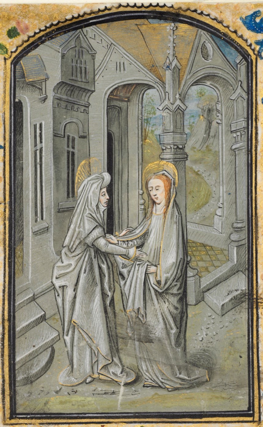 Leaf from a Book of Hours: The Visitation, Guillaume Vrelant
