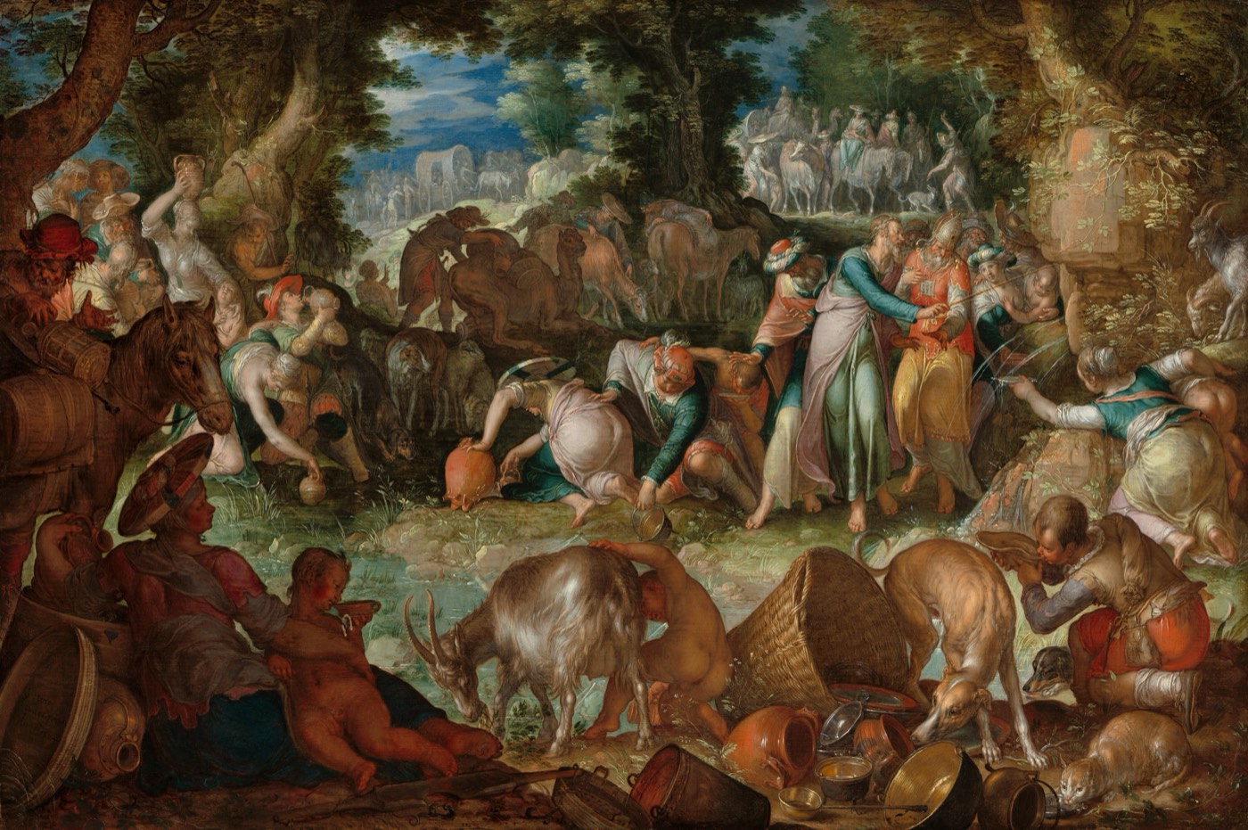 Moses Striking the Rock, Joachim Wtewael