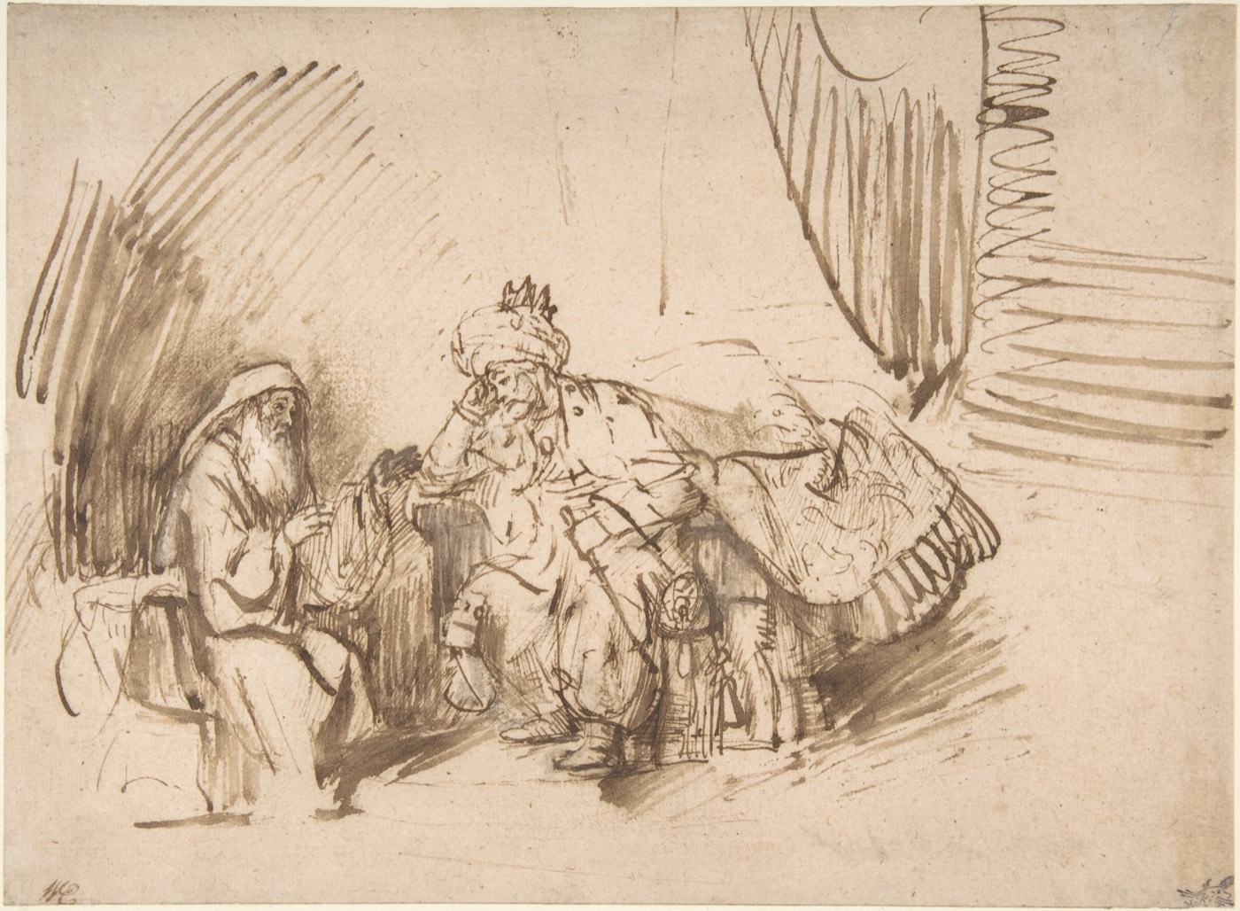 Nathan Admonishing David, Rembrandt