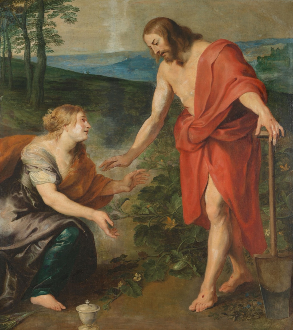 Christ Appearing to Mary Magdalen as a Gardener (Noli me Tangere), Workshop of Rubens