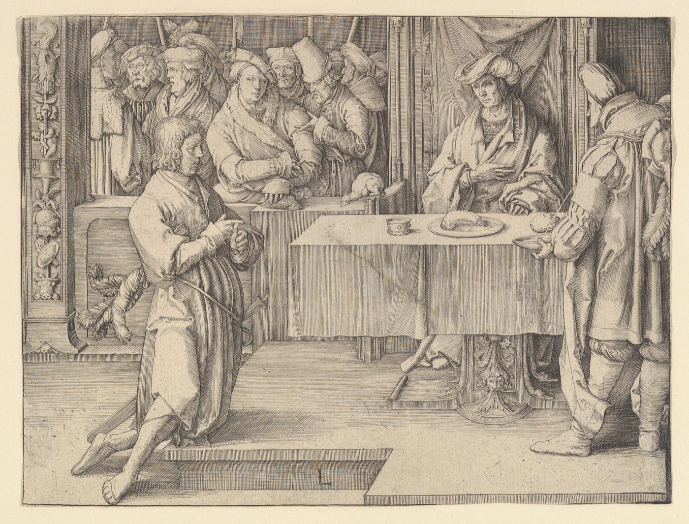 Joseph Interpreting Pharaoh's Dreams, Lucas van Leyden