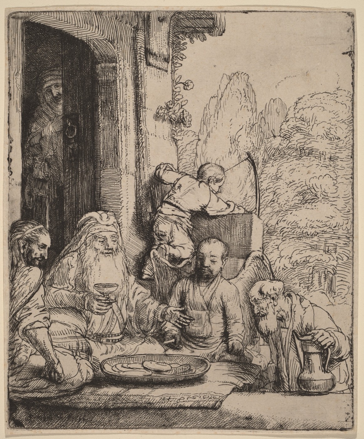 Abraham Entertaining the Angels, Rembrandt