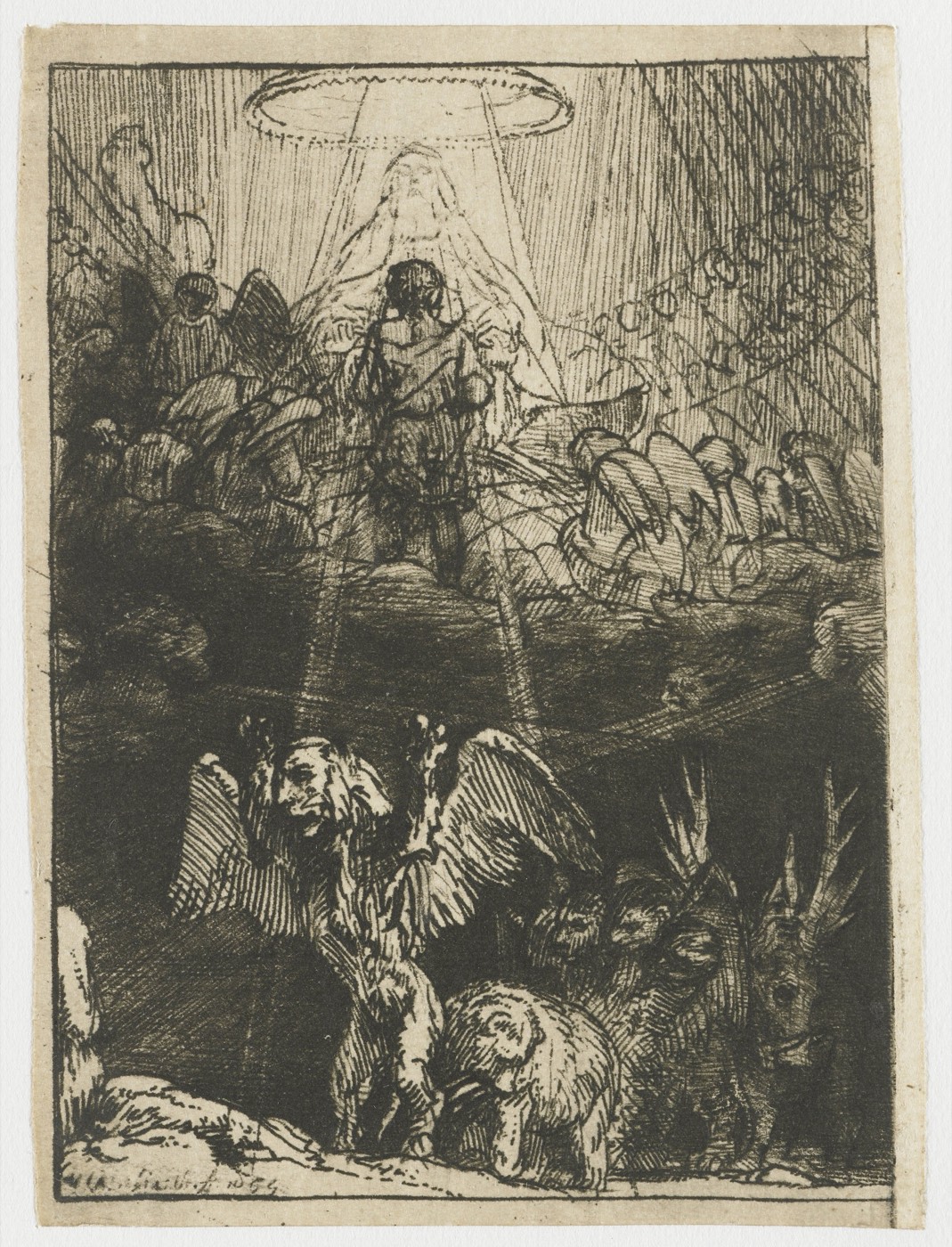 Daniel's Vision of the Four Beasts, Rembrandt