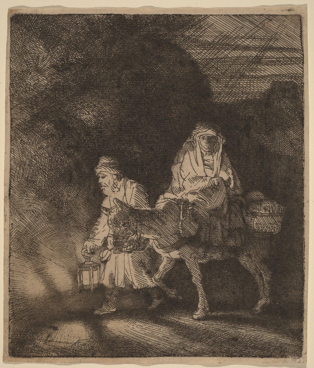 The Flight into Egypt: a Night Piece, Rembrandt