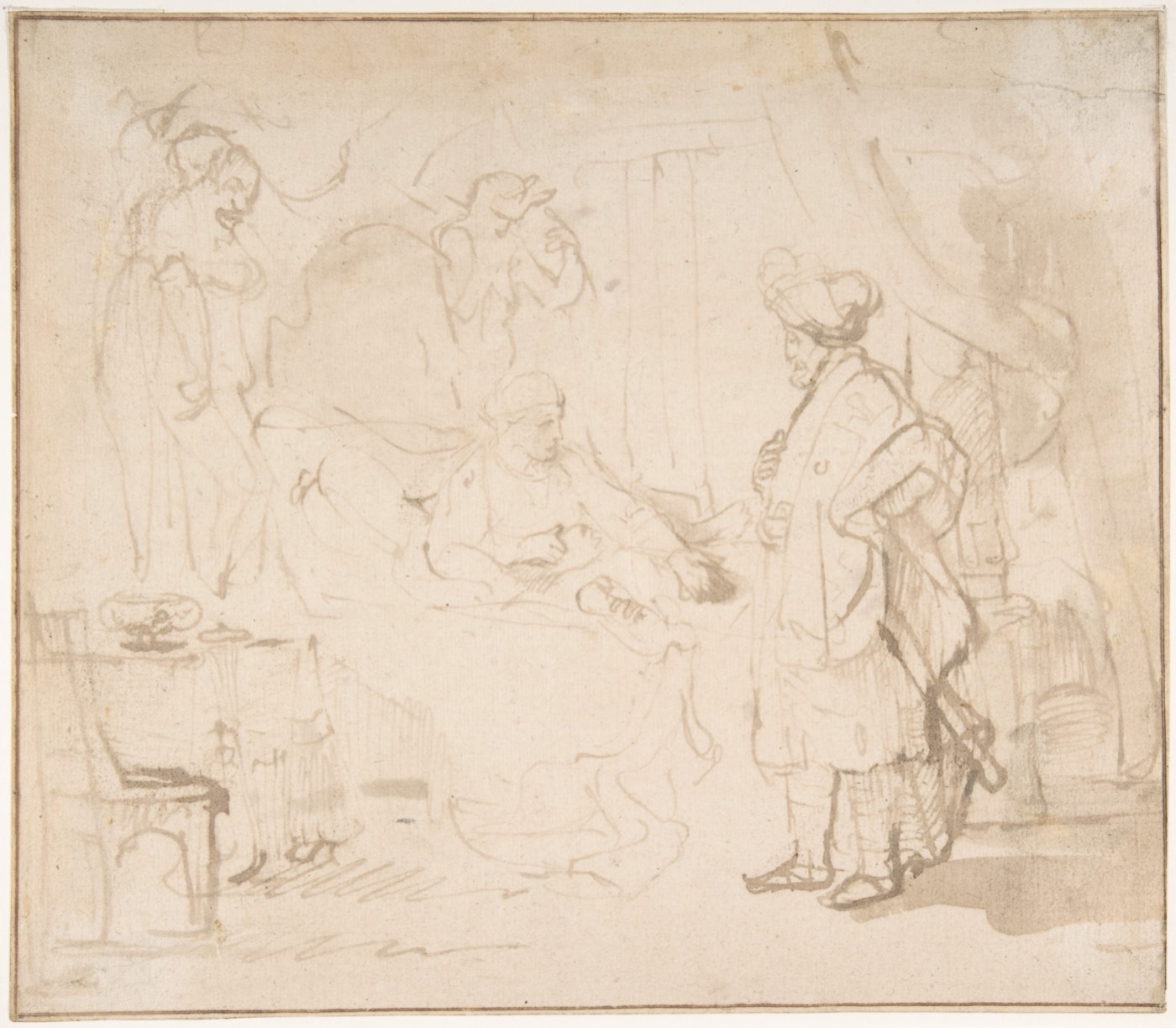Potiphar's Wife Accusing Joseph Before her Husband, Rembrandt