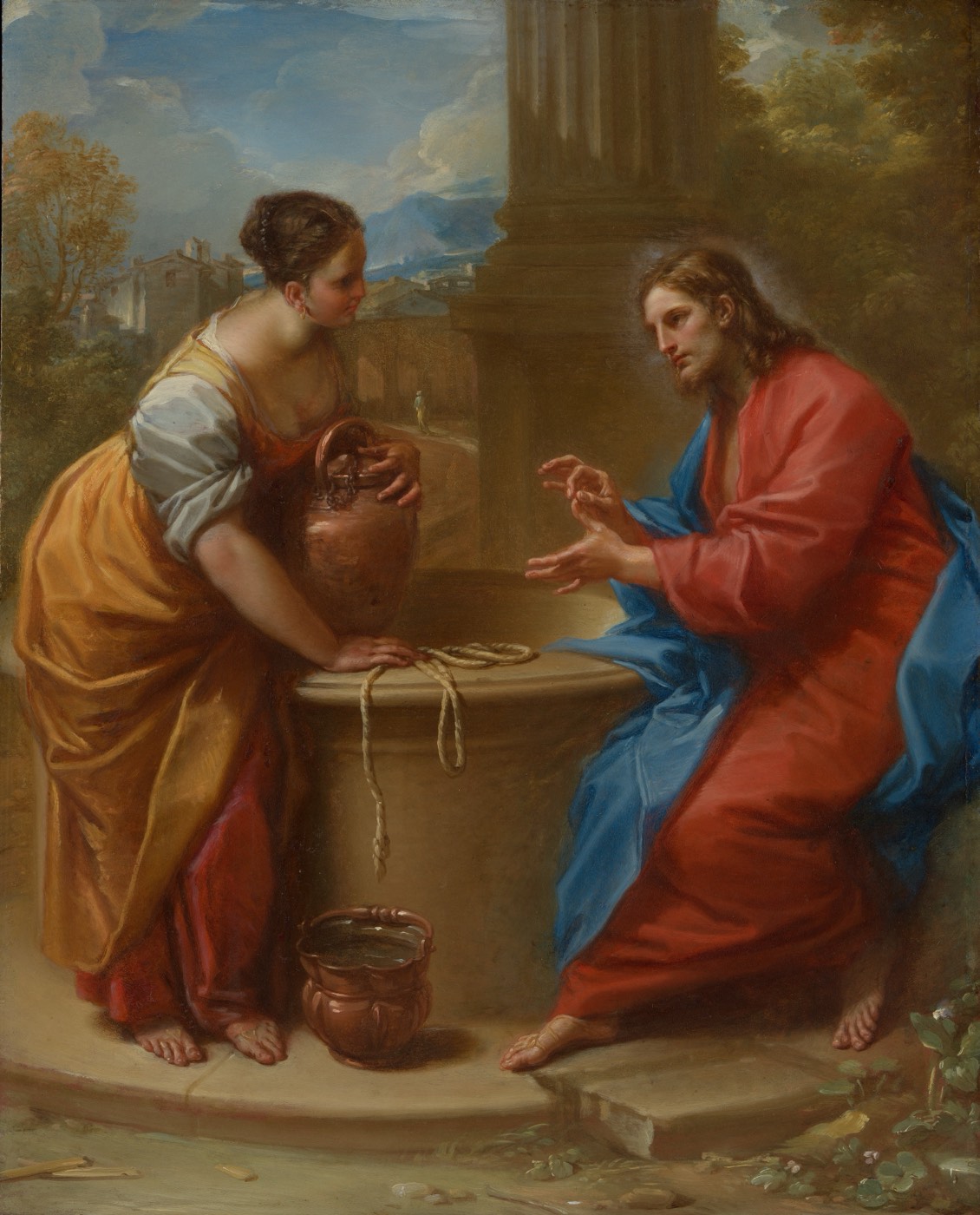Christ and the Woman of Samaria, Benedetto Luti, Italian, Florence 1666–1724 Rome