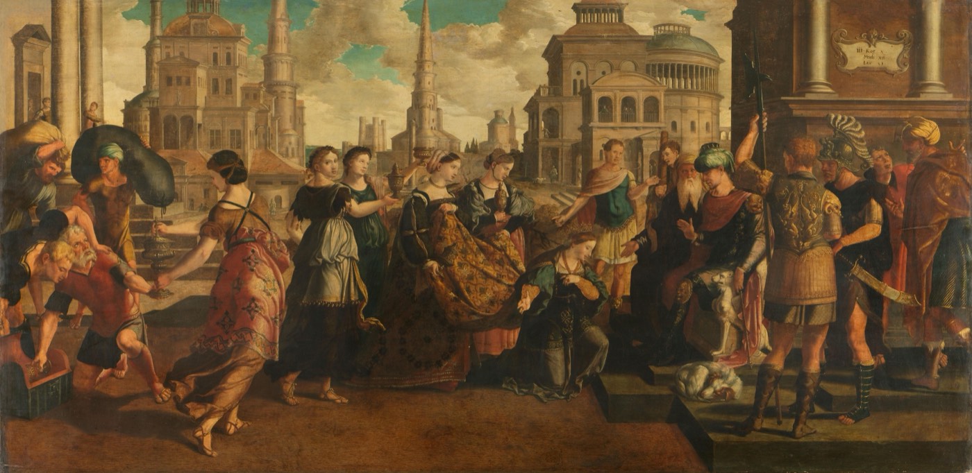 Solomon and the Queen of Sheba, Circle of Jan van Scorel