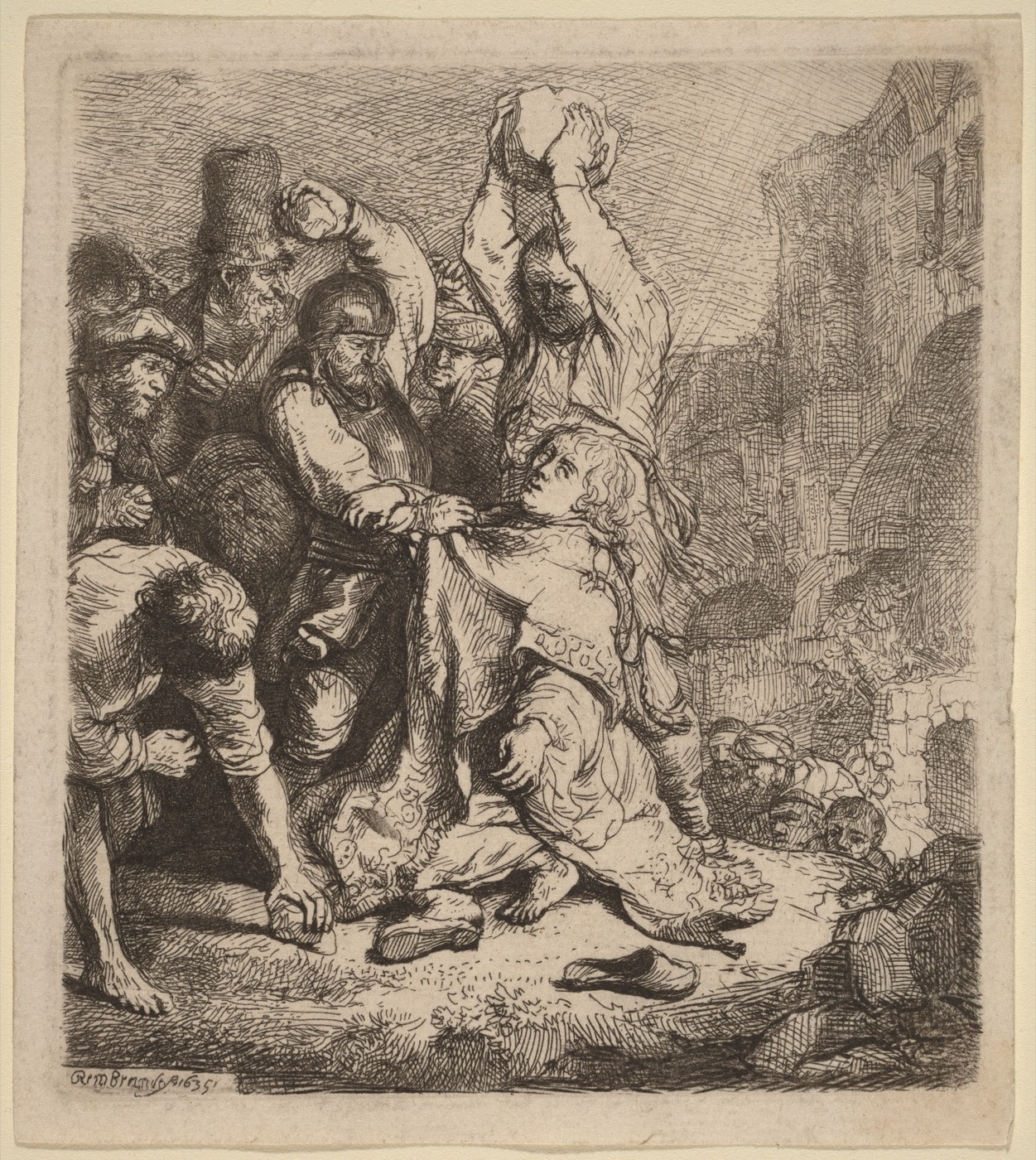The Stoning of Saint Stephen, Rembrandt