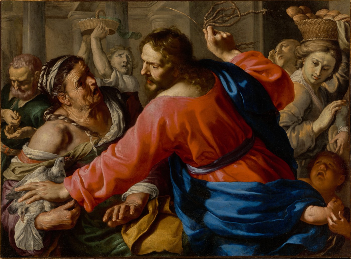 Christ Cleansing the Temple, Bernardino Mei