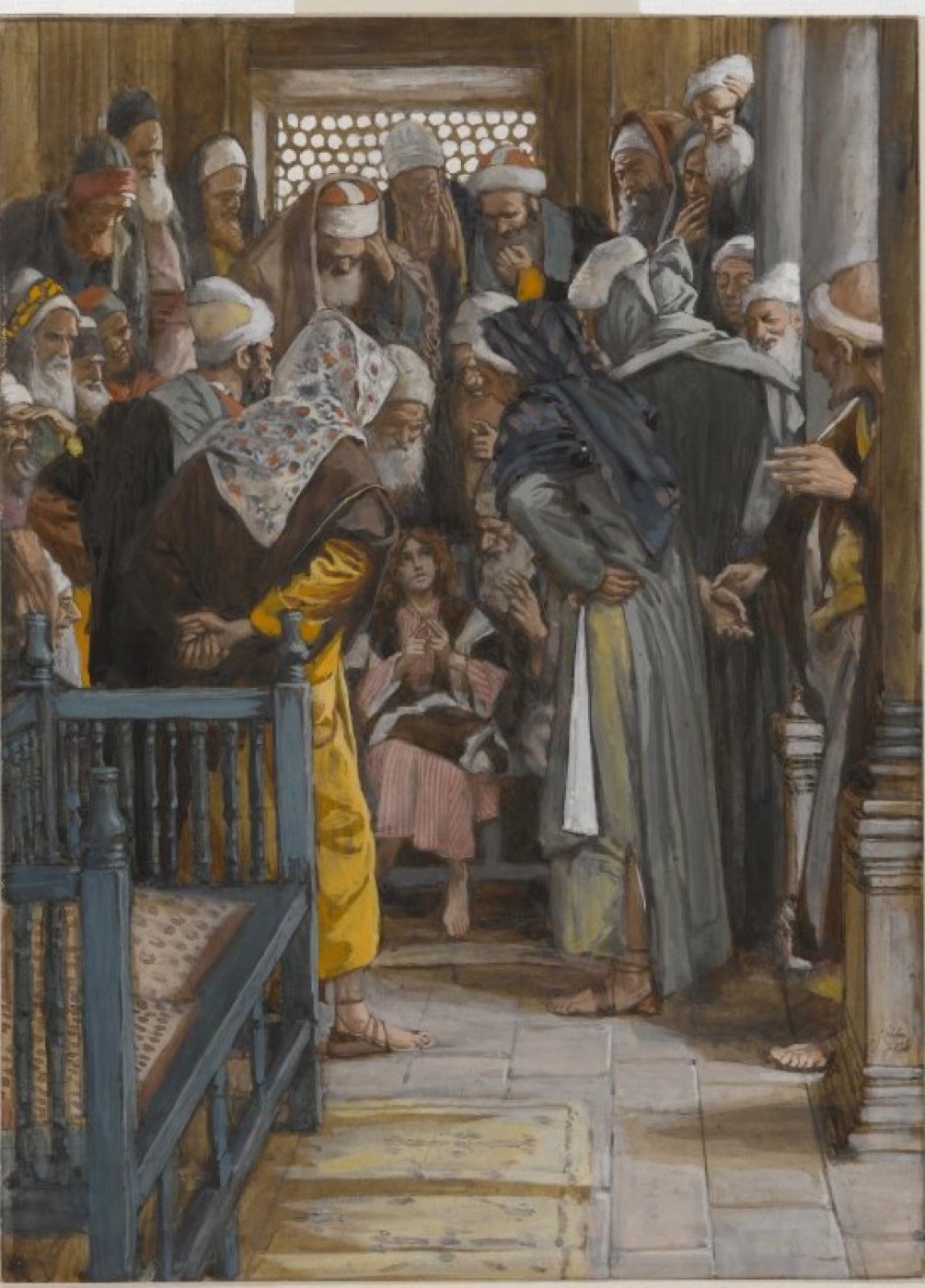 Jesus Among the Doctors (Jésus parmi les docteurs), James Tissot
